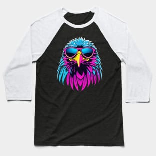 Cool Neon Eagle Baseball T-Shirt